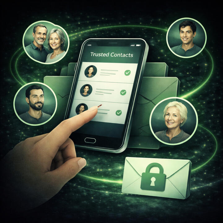 Choose your trusted contacts Choose your trusted contacts